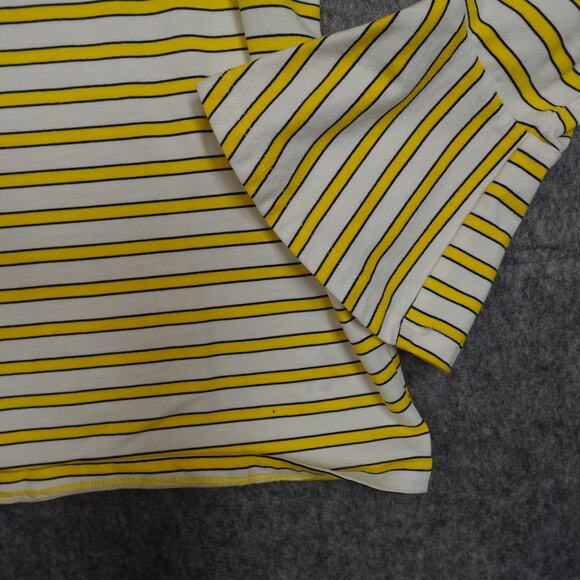 Ralph Lauren Top Womens Large Striped Long Bell Sleeve Gold Button Preppy Boat - Picture 3 of 11